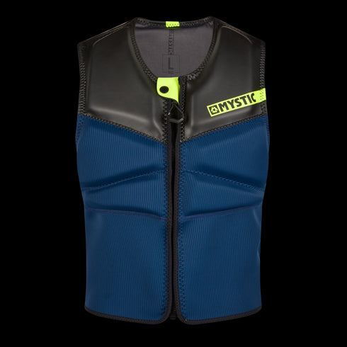 Block Impact Vest Fzip Kite - Navy/Lime